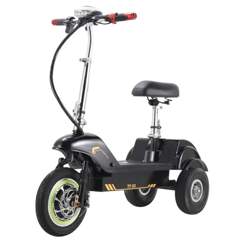 TWOFISH TF03 Elektroroller für Erwachsene 500W Motor 12F/10R Luftreifen 48V 15AH Akku Faltbarer E-Scooter Mit Sitz gelb