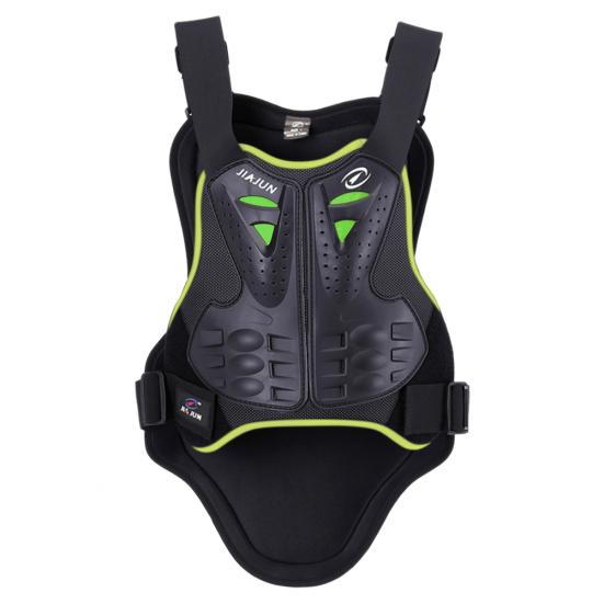 Unisex Motorrad Motocross Racing Brustweste Rücken Wirbelsäulenschutz Rüstungsausrüstung XL grün
