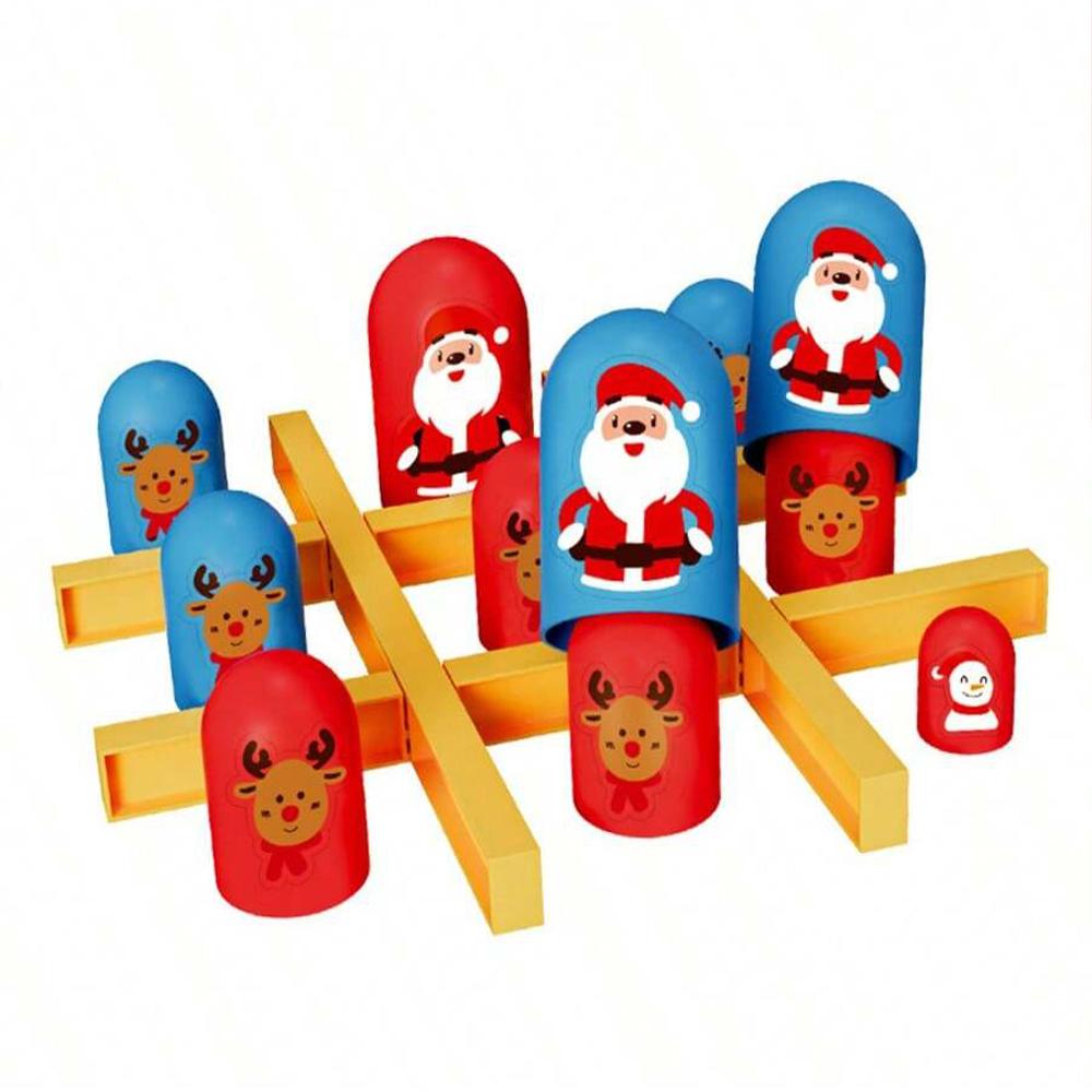 Amüsante Tisch Brettspiele Tic Tac Toe Intellektuell Groß frisst Klein Schach Interaktiv Mehrspieler Party Spielzeug Weihnachten bunt