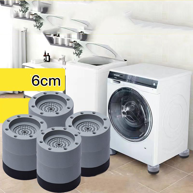 4 Teile/satz Anti Vibration Waschmaschine Füße Pad Universal Waschmaschine Anti-Slip Möbel Hebe Fuß Basis 6cm-4pc grau