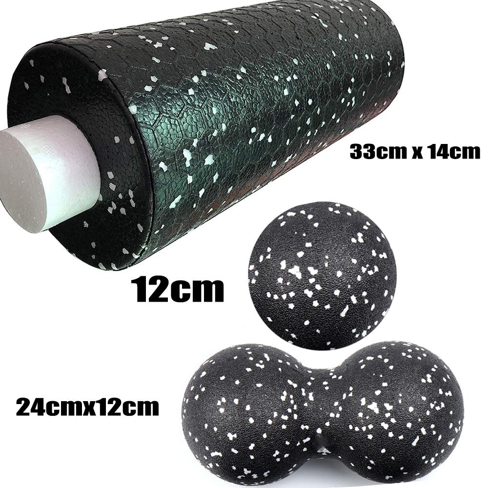 Yoga Roller Massage Bälle Set Fitness Lacrosse EPP Hohe Dichte Übung Schaum Roller Yoga Block Therapie Gym Entspannende Übung