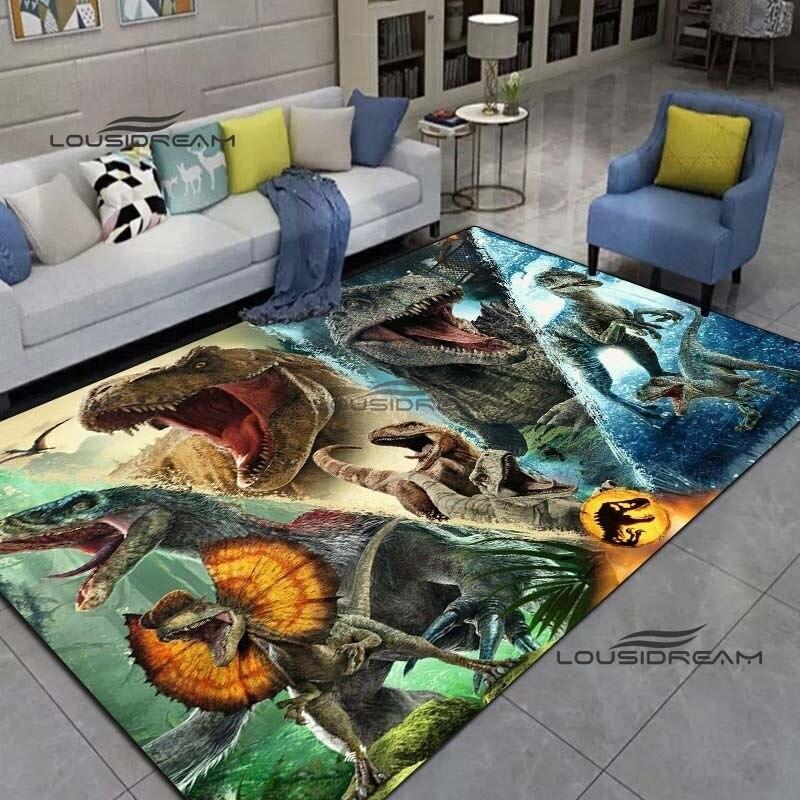 Jurassic-Dinosaurier-Teppiche und Vorleger, 3D-Druck-Teppich, Bodenmatte, Wohnzimmer, Schlafzimmer, dekorieren Sie große Flächen, weiche Teppiche, Kinderzimmer-Teppich 60cm x 90cm