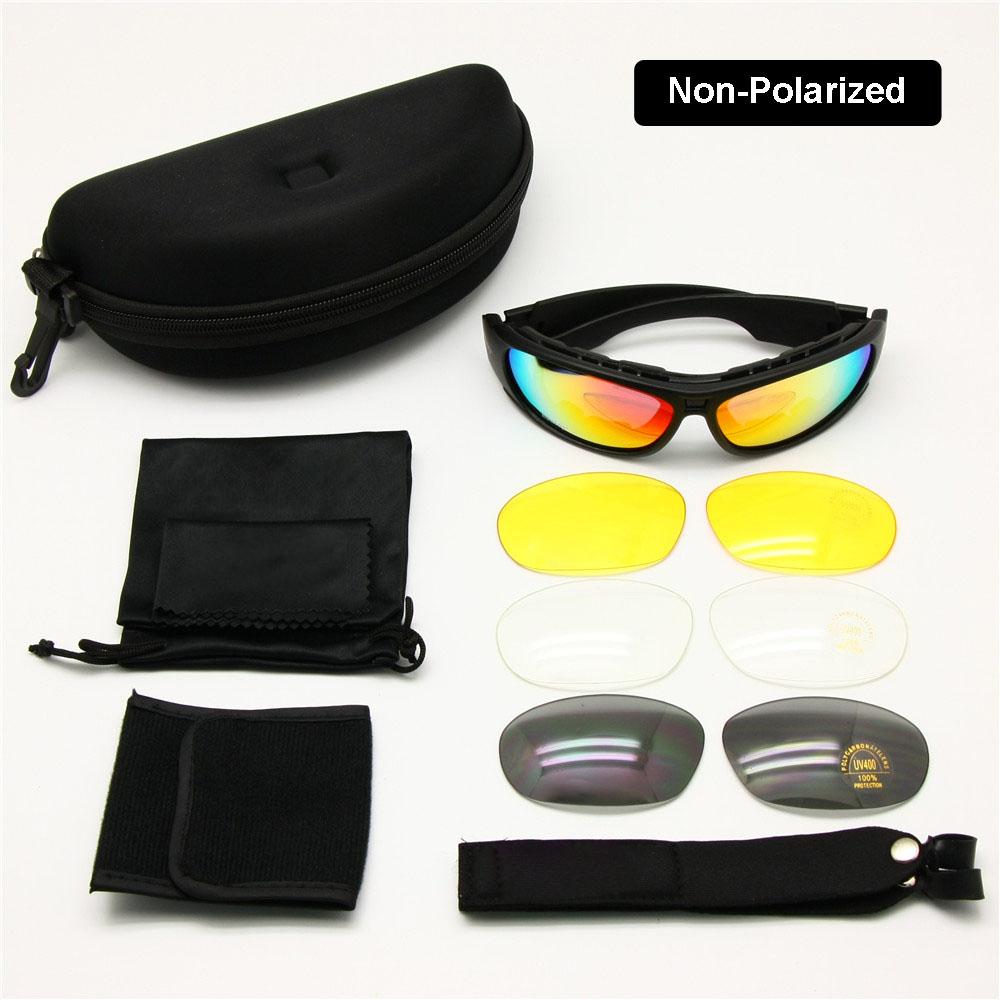 Outdoor Sonnenbrille Brille Modell C6 Sportbrille Rx Einsatz 4 Linsen Kit Herren Kampf Kriegsspiel Taktische Brille
