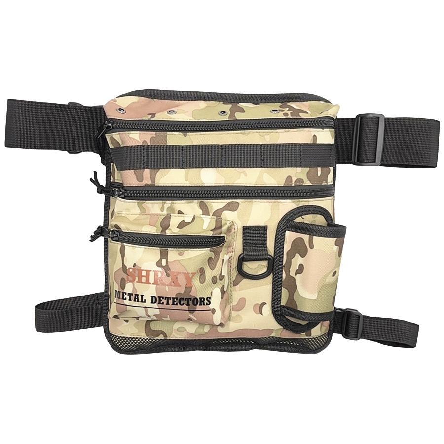 Metalldetektor Fundtasche Garten Detektortasche Zubehör Schaufel Werkzeugtasche camouflage