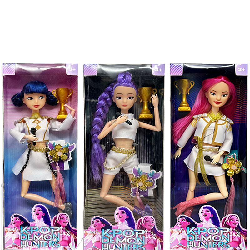 Neue Puppe Spielzeug Kpop Demon Hunter Actionfigur Spielzeug Rumi Mira Zoe schöne Prinzessin Baby Mädchen Puppe mit Musikfunktion Spielzeug Mädchen With music