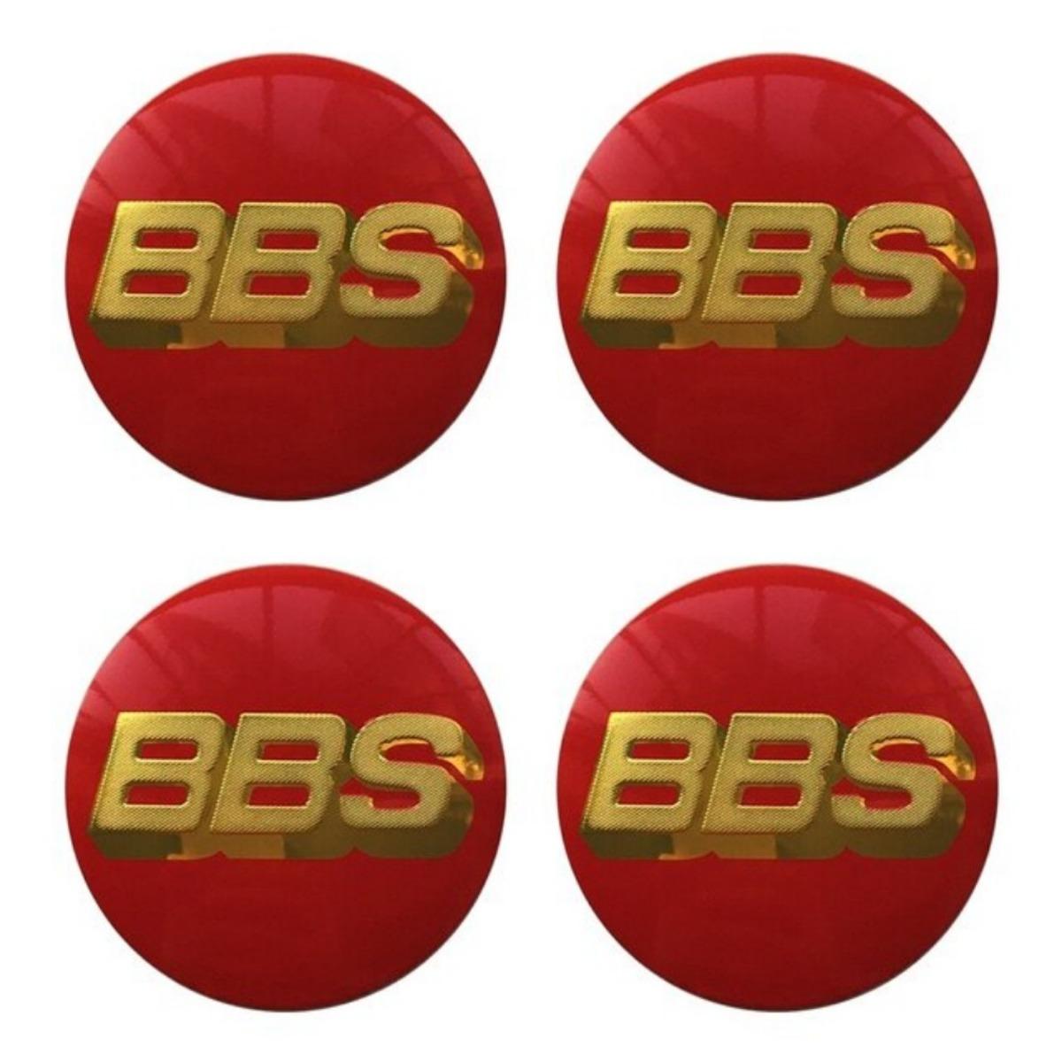 4 Stück 56mm 60mm 65mm 70mm 80mm BBS Logo Autoaufkleber für Auto Radnabendeckel Emblem Felge Nabenkappe Abzeichen Styling Zubehör 80mm Red&Gold