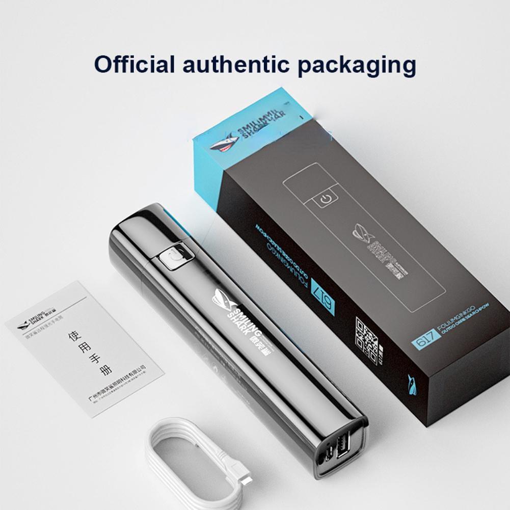 Tragbare LED-Taschenlampen, USB wiederaufladbar, wasserdichte Taschenlampe, Mini-Taschenlampe, Beleuchtung, Angeln, Wandern, Arbeitslicht schwarz