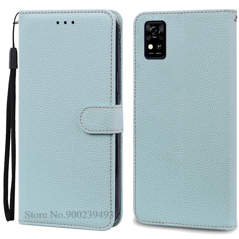 Für ZTE Blade A31 Hülle Weiche TPU Silikon Rückseite Handyhülle Für ZTE Blade A31 Hülle Leder Klapp Brieftasche Hülle Fundas For ZTE Blade A31 hellblaue