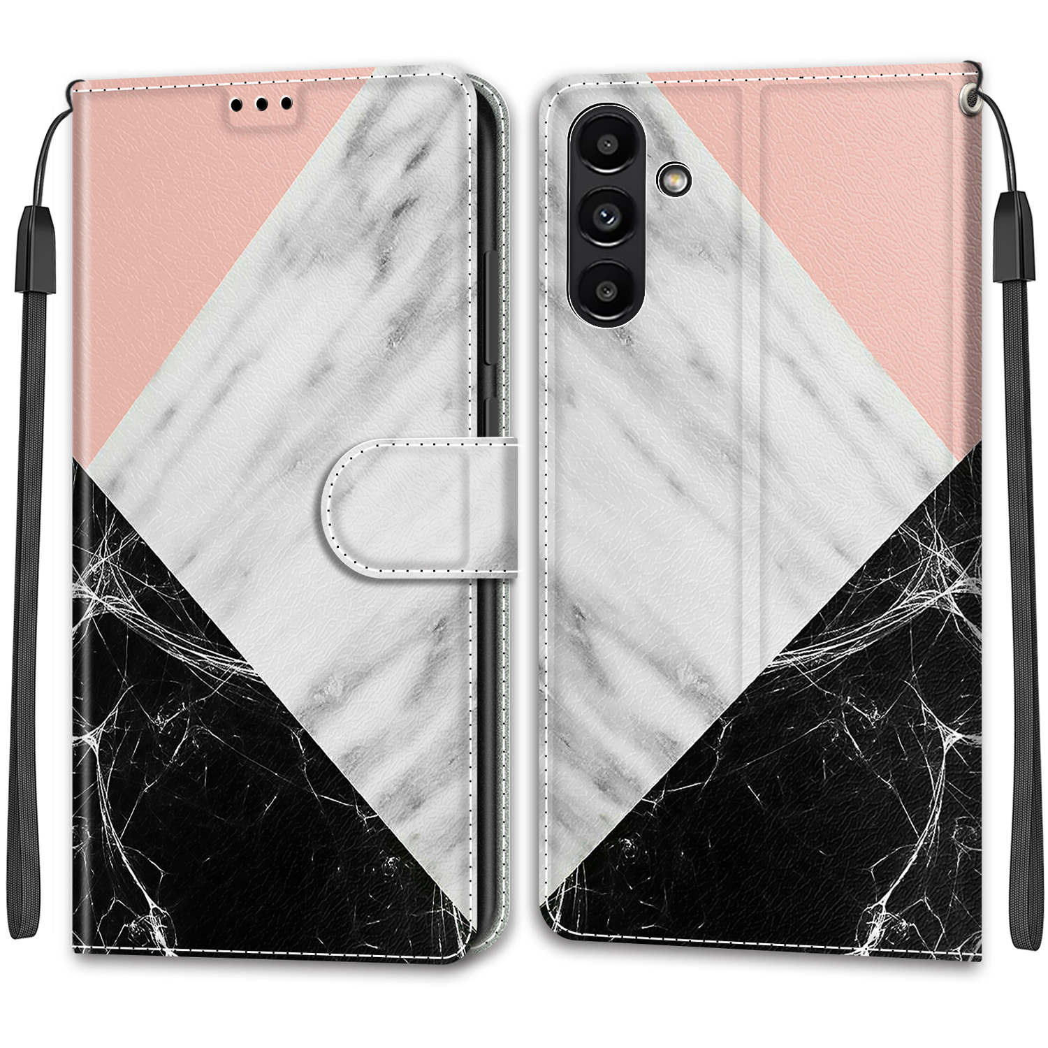 Luxuriöse, bemalte Ledertasche im Brieftaschen-Stil, Schutzhülle für Samsung Galaxy A36 A26 A16 A55 A35 A25 A24 A15 A05 A54 A14 A04S Samsung A51 A71 A40 Samsung Galaxy A12