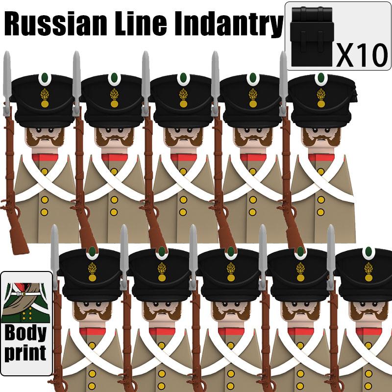 Kinderspielzeug Napoleonische Kriege Bausteine 10 Stück/Los Fusilier Lanzenreiter Soldaten Mini Actionfiguren Spielzeug Für Kinder Weihnachtsgeschenke