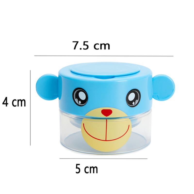 Cartoon Pille Grinder Tabletten Brecher Tragbare Medizin Dispenser Pille Container Lagerung Pulverisieren Fall blau