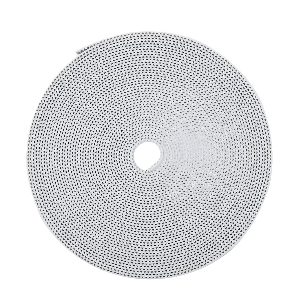 3D-Druckerzubehör 2GT Zahnriemen 10mm Gummi Synchronriemen (Weiß 10m)