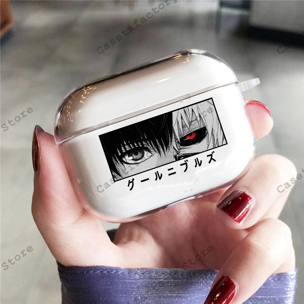 Anime Tokyo Ghoul Airpods Hülle Soft Protector Cover Box für Apple Airpods 1 2 3 Pro Cartoon Transparente AirPods Hülle Airpods pro