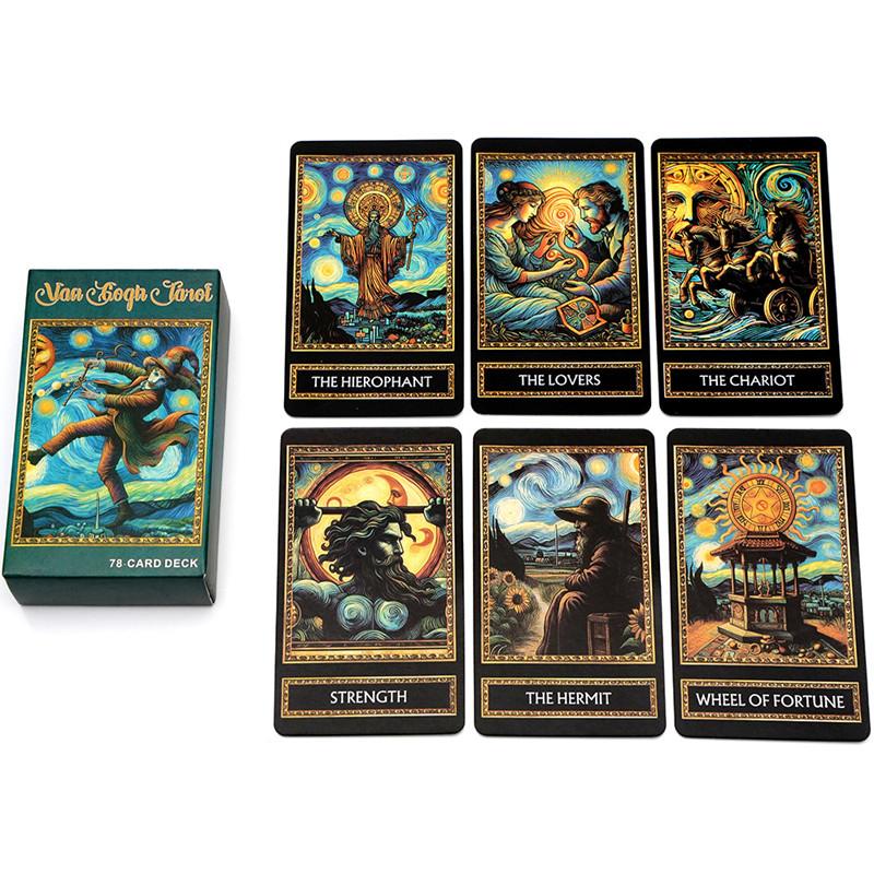 Van Gogh Tarot Deck 78 Tarot Karten 10.3*6cm Abbildung Wahrsagerei Weisheit Oracle Karten