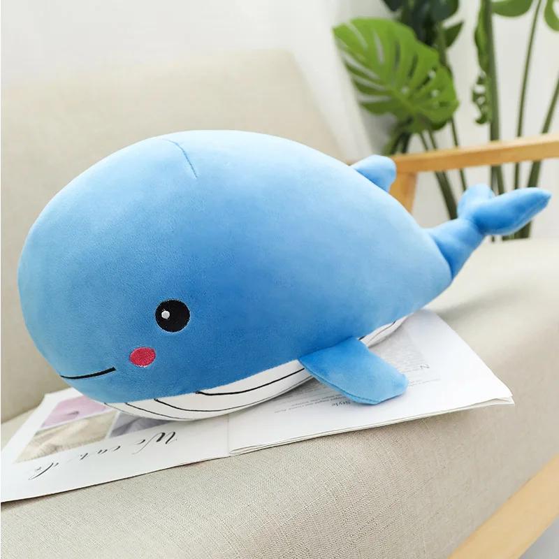Neuer Stil Spielzeug Sehr Weiche Wal Plüschtiere Niedliche Hochwertige Fisch Kissen Kissen Kinder Spielzeug Für Kinder Geburtstagsgeschenke 35cm
