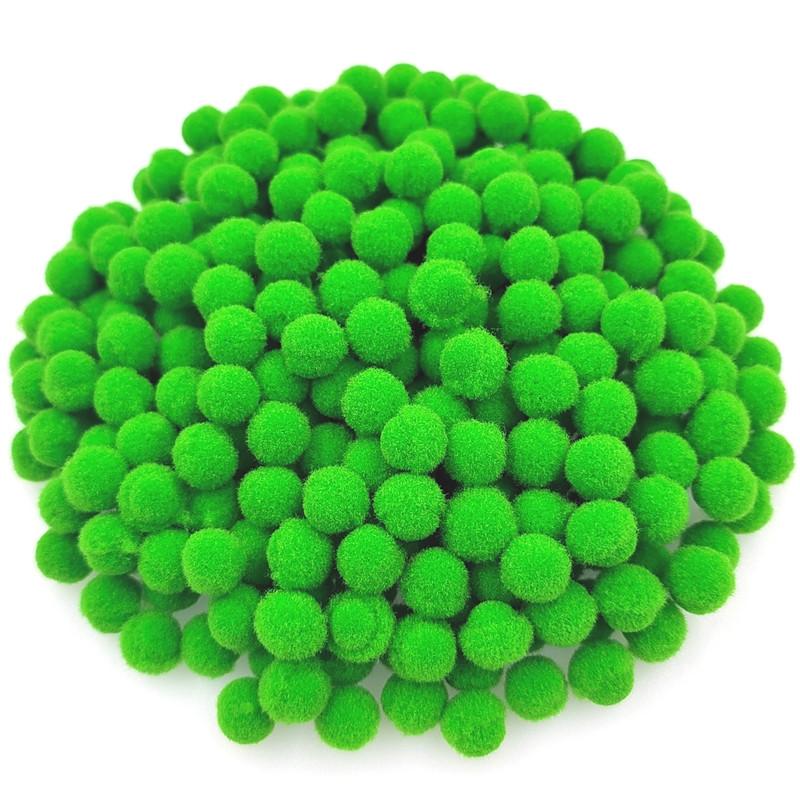 150 Stück/100 Stück 10/15 mm Pompones Pompom Nähen Plüschball DIY Handarbeit Material Flauschiges Hochzeitsdekor Bastelzubehör Schmuck Weiches Kinderspielzeug Zubehör 10mm  150Pcs grün