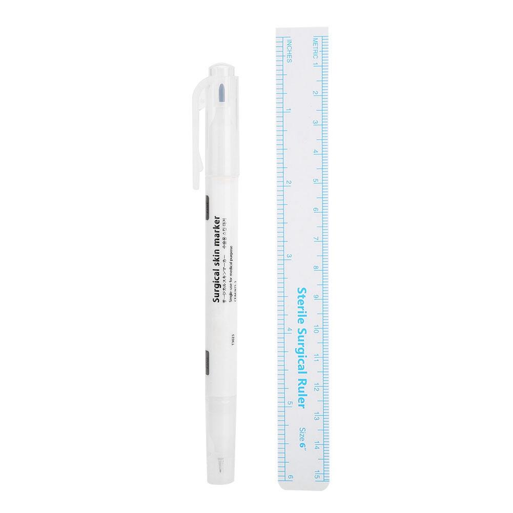 Semipermanenter wasserdichter Tattoo-Marker-Stift, Microblading-Stift für Augenbrauen und Lippen, Tattoo-Positionierungsstift, 04#
