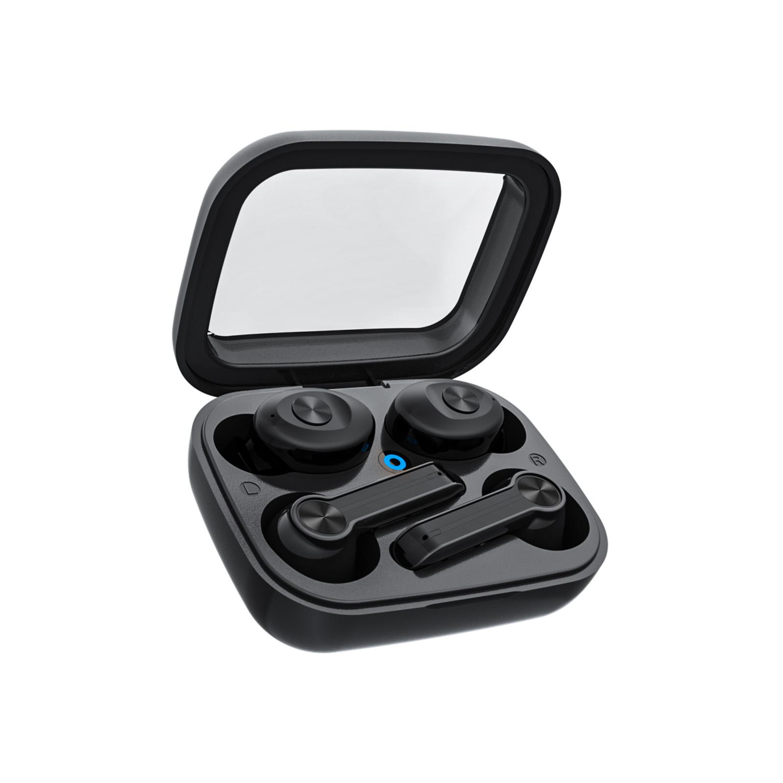 Neu Drahtloses Bluetooth-Headset TWS-Headset Atemlicht Sport-In-Ear-Ohrstöpsel schwarz