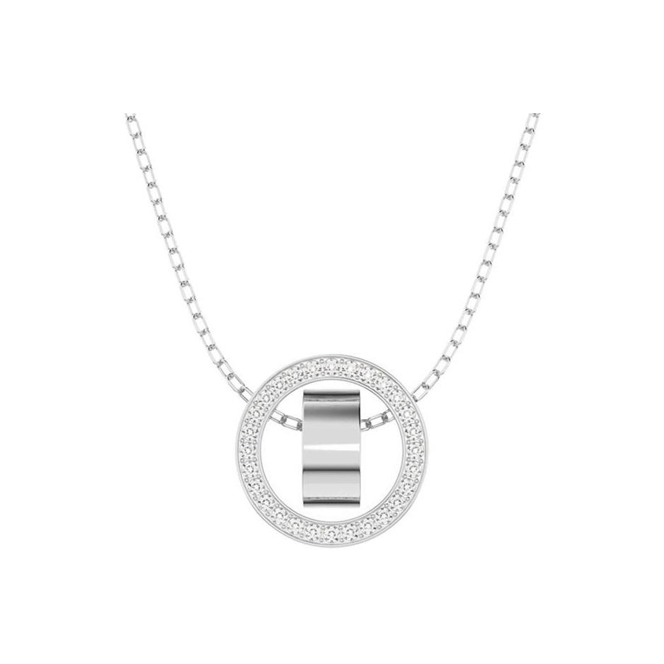 Swarovski Dextera Minimalistisch Modern Schlüsselbein Kette Damen Kette Rhodiumbeschichtet Kristall 5636501 Box (Random Color)