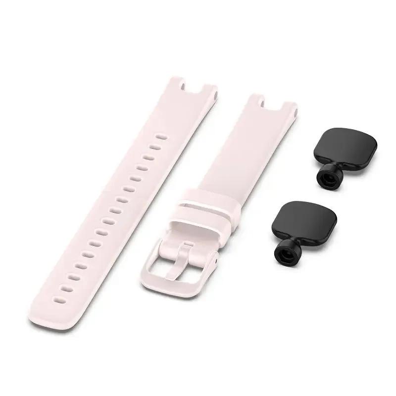 Handgelenksband für Garmin lily Armbänder Smartwatch Ersatzarmband für Garmin Lily Armband Weiches Silikon Armband Zubehör For Garmin Lily hellrosa