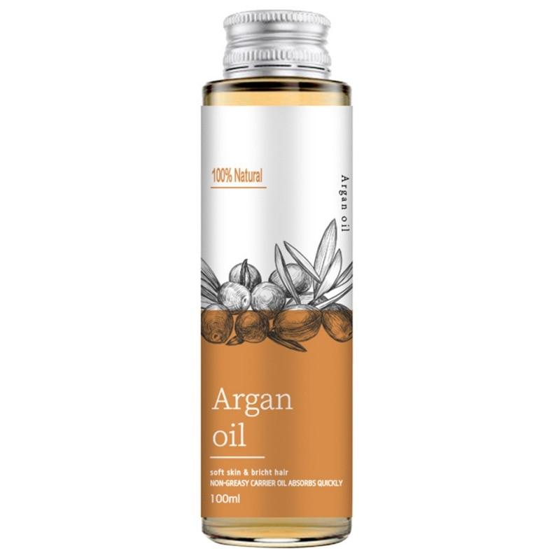 100 ml organisches marokkanisches Arganöl für trockene und geschädigte Haut, Haare, Gesicht, Körper, Kopfhaut und Nägel, reparierendes Pflegeöl, natürliches Körpermassageöl