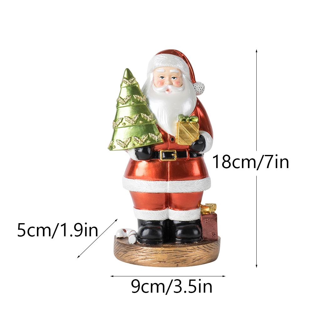 Neue Weihnachtsmann Ornamente Kreative Heim Weihnachtsdekoration Feiertags Weihnachtsgeschenk Harz Handwerk white