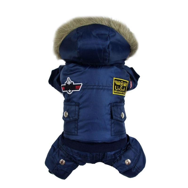 Winter Haustier Hund Overall Kleidung Haustier Mit Kapuze Vierbeinigen Jacke Mantel Für Kleine Mittelgroße Hunde Haustier Chihuahua Yorkshire Kleidung S