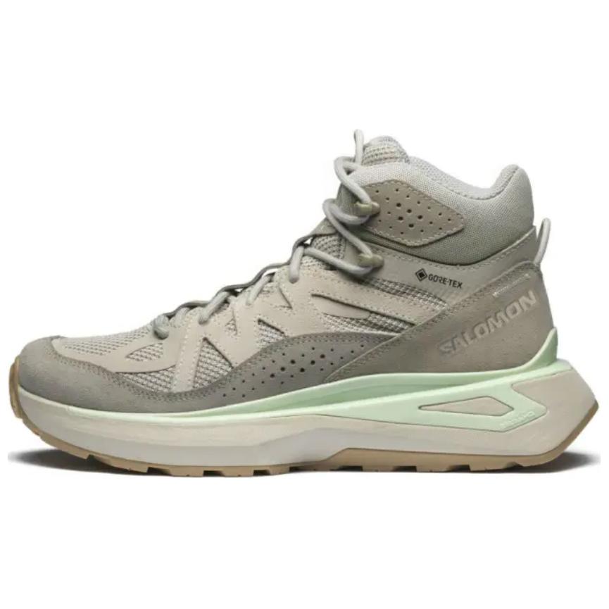 Salomon Odyssey Elmt Mid Gtx Rutschfest Langlebig Wasserdicht Laufschuhe Unisex Laufschuhe Flint-Lime 475901 42⅔