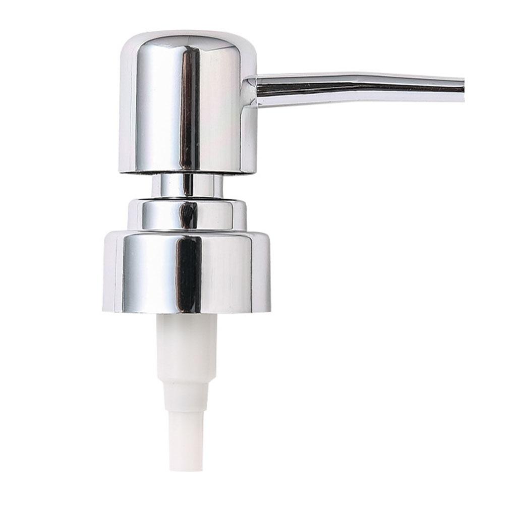 Seifenpumpenkopf, Flüssiglotion-Spenderkopf, Badezimmer-Seifenflasche, Pressdüse, Badezimmer-Hand, Ersatz für Lotion-Shampoo-Pumprohr silber