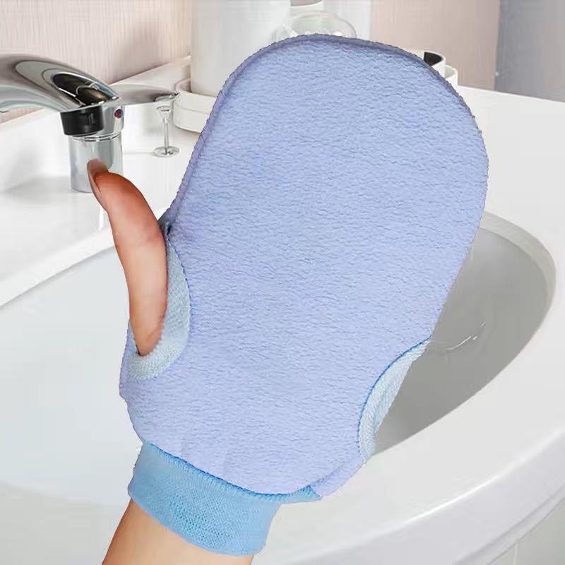 4 farben Bad Handtuch Körper Reinigung Peeling Peeling Peeling Abgestorbene Haut Anti Slip Handschuhe Weiche Bad Bürste Für Dusche SPA körper Massage vereinten nationen blaue