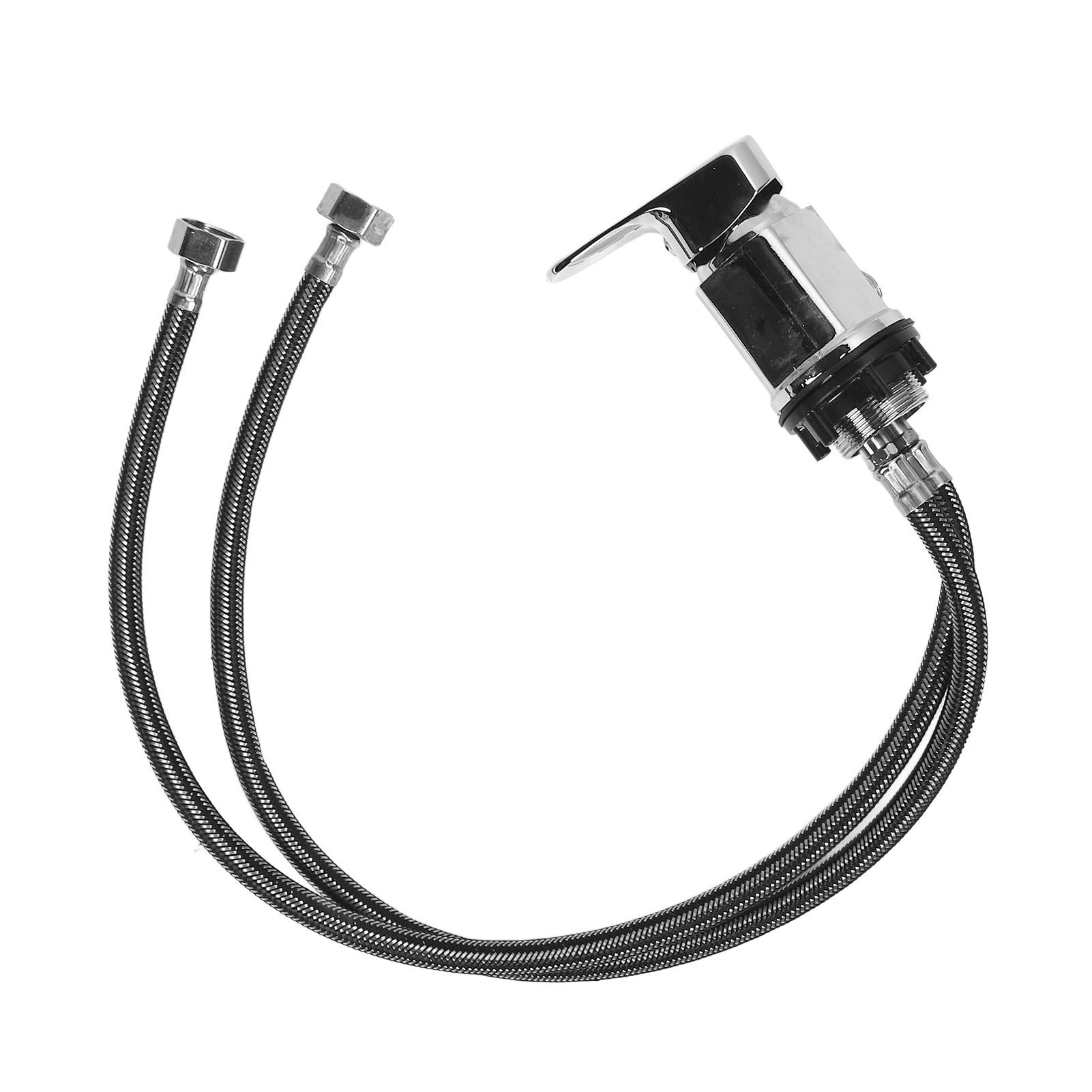 Wasserhahn für Salonbett, tragbarer Wasserhahn aus Zinklegierung, Shampoo-Schüssel, Wasserhahn für Friseursalon, Waschbecken, Wasserhahn, Sprühschlauch-Set