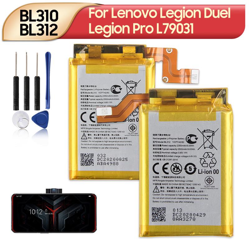 2500mAh 3,85V Ersatzakku für Lenovo Legion Duel Legion Pro L79031 BL310 BL312 Handy-Akku