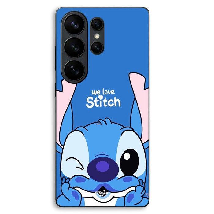 Hülle Für Samsung Galaxy S26 Ultra stitch süß ohana stitch blau front blau Maniacase schwarz