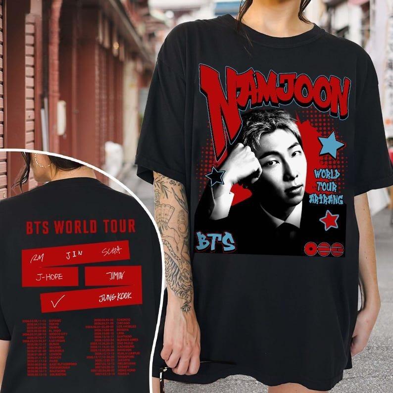2026 Limited Kpop Boygroup Mitglied T-Shirt, Kpop Sweatshirt, Bts Tour Geschenk, Welt Tour Merch, Arirang Kpop Bangtan, Bts Fandom Geschenk für Fan M