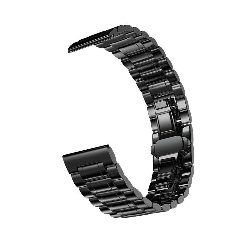 Uhrenarmband aus Edelstahl mit fünf Perlen für Huawei-, Samsung- und Apple-Smartwatches – beliebt in Südostasien Apple size 38-40-41mm schwarz