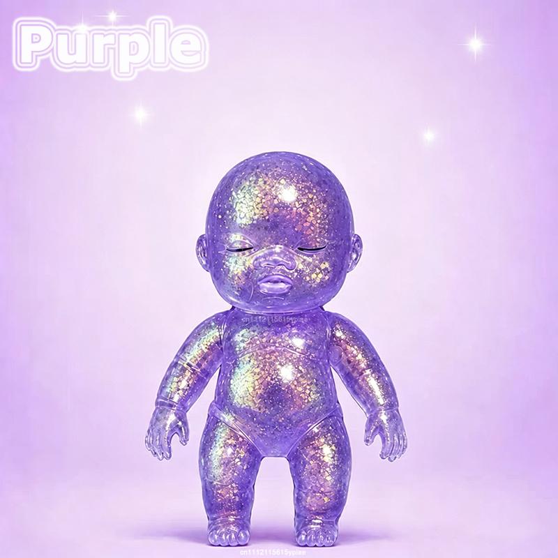 Anti-Stress Quetsch Süßes Spielzeug Babyform Stressabbau Spielzeug Glänzend Squishy Baby Dehnbar Langsam Aufgehendes Spielzeug Für Freunde Geschenk Neu violett