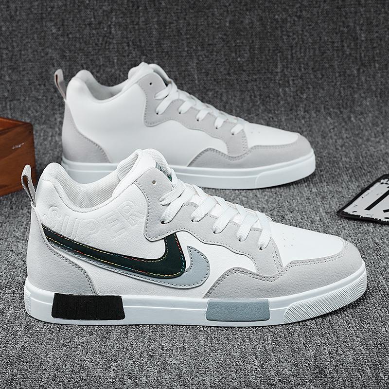 Große Größe 45 Herren Laufschuhe Luxuxy Outdoor High Top Joggingschuhe für Männer Schuhe Training Licht Casual Sneakers Skateboard Schuhe Schuhe 38 grau