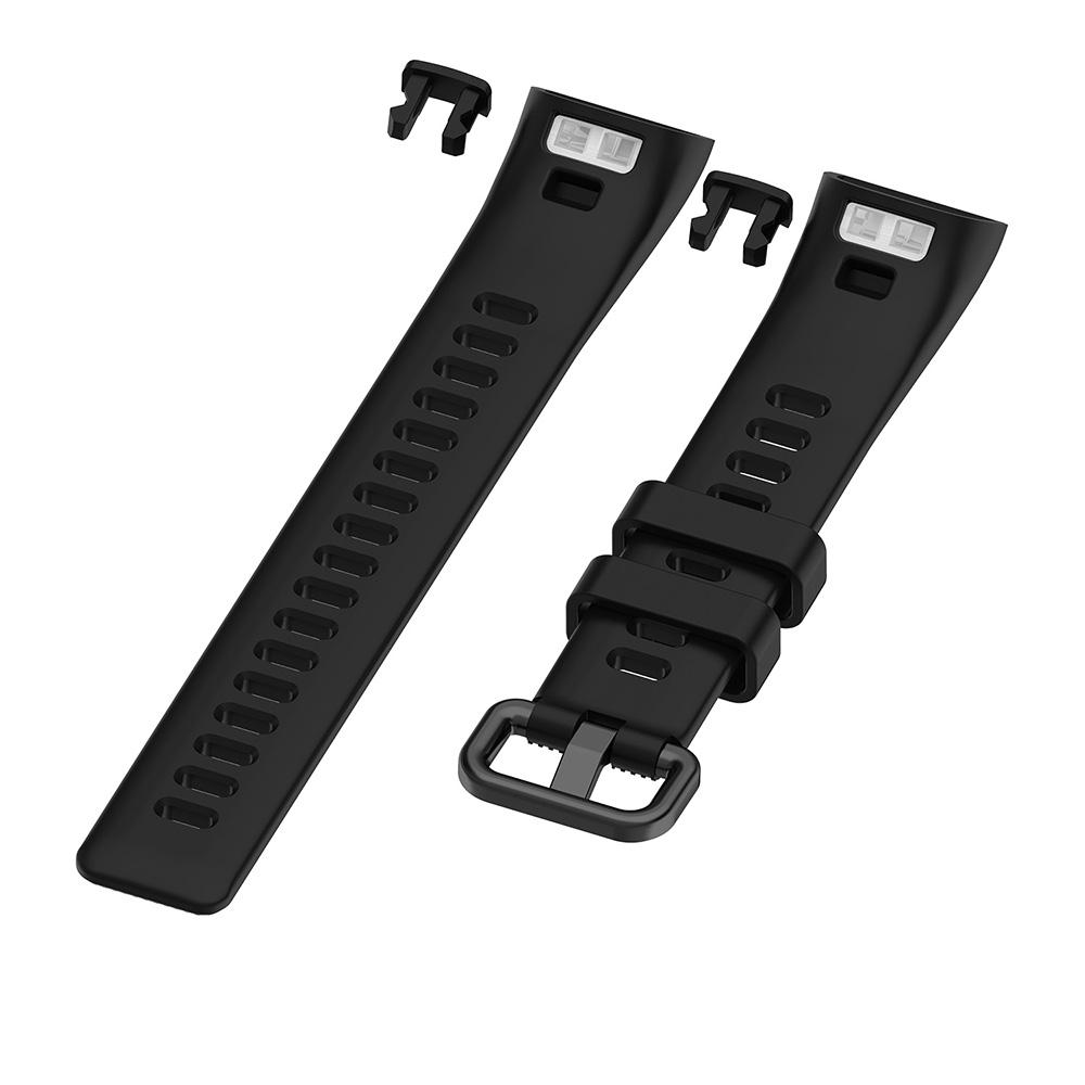 Silikon-Armband für Huawei Band 4 Pro TER-B29S Armband Armband für Huawei Band 3/3 Pro schwarz