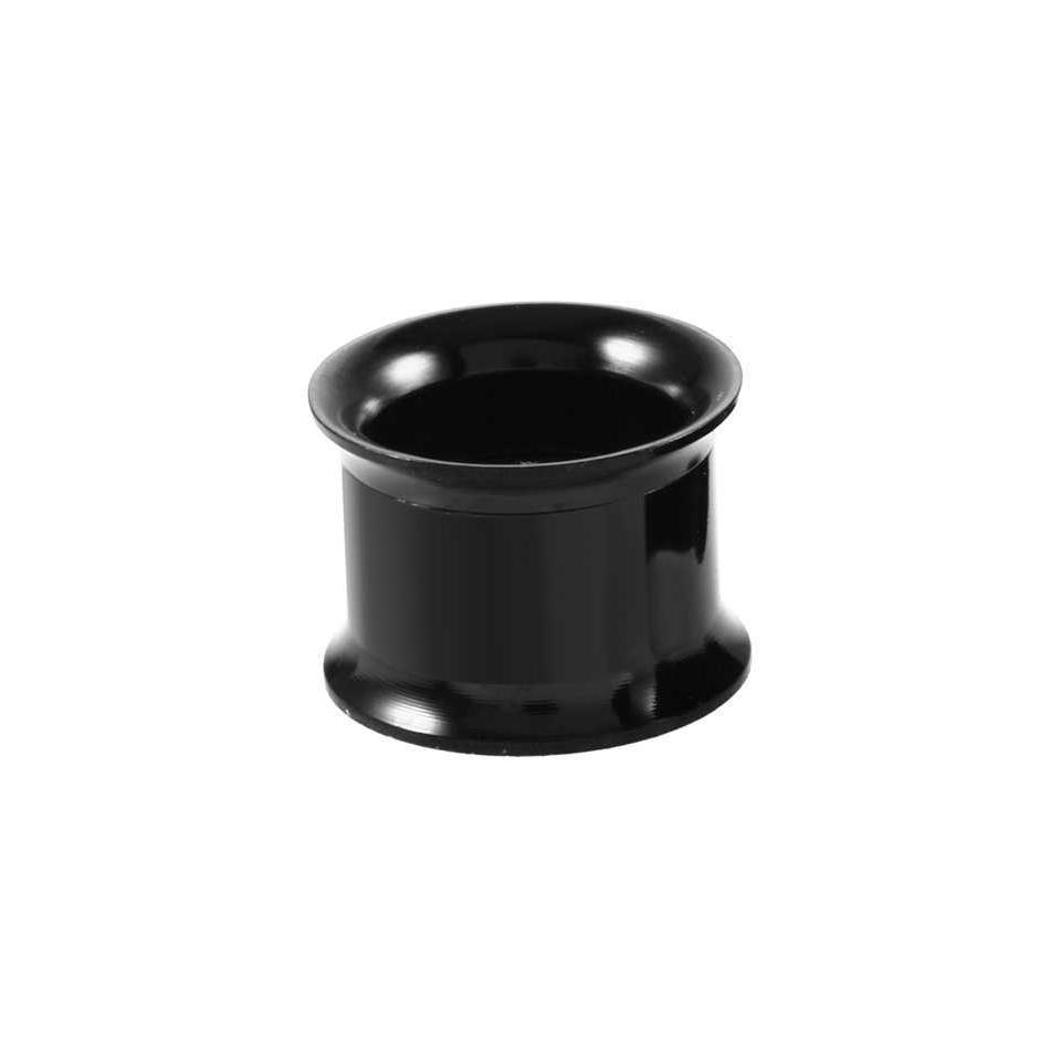 1-teiliges Set 2–20 mm Edelstahl-Gewinde-Ohrmessgeräte, Edelstahl-Gehörkanalstopfen, Ohrstöpsel, perforierte Ohrstütze, Ohr-Expander, Modeschmuck 10mm schwarz