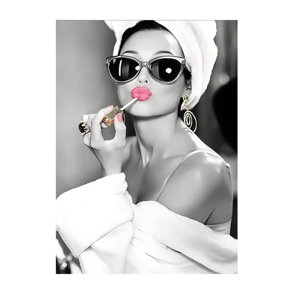 Moderne Mädchen Nordic Leinwand Kunst Poster Und Drucke Schwarz Und Weiß Leinwand Gemälde An Der Wand Kunst Bilder Dekoration Cuadro 20x30cm no frame schwarz