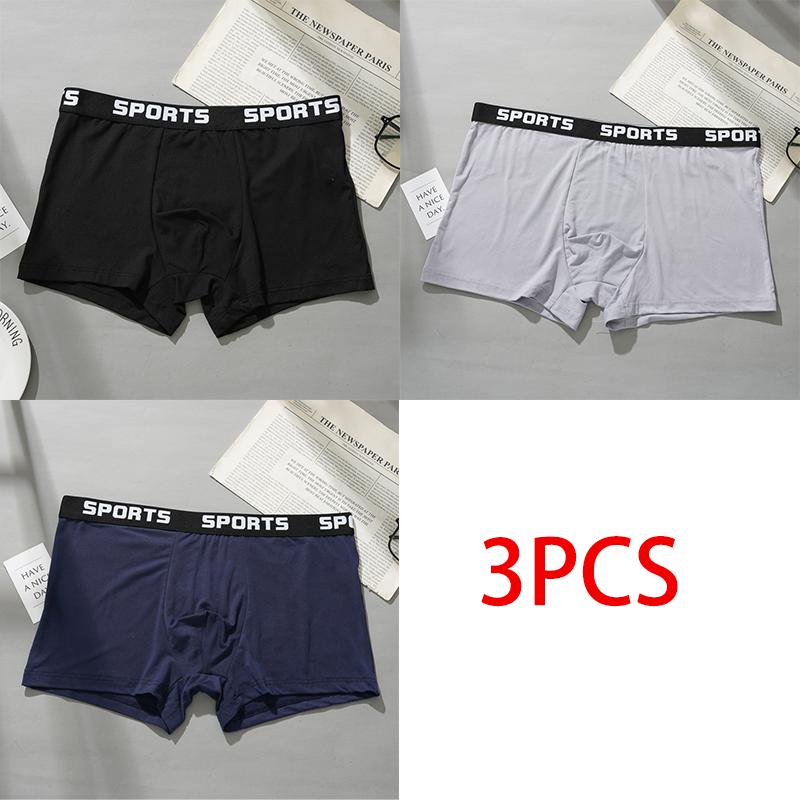 1/3 Stück Herren Baumwolle Nahtlose Boxer Einfarbig Unterwäsche Weiche Atmungsaktive Shorts Unterwäsche XL