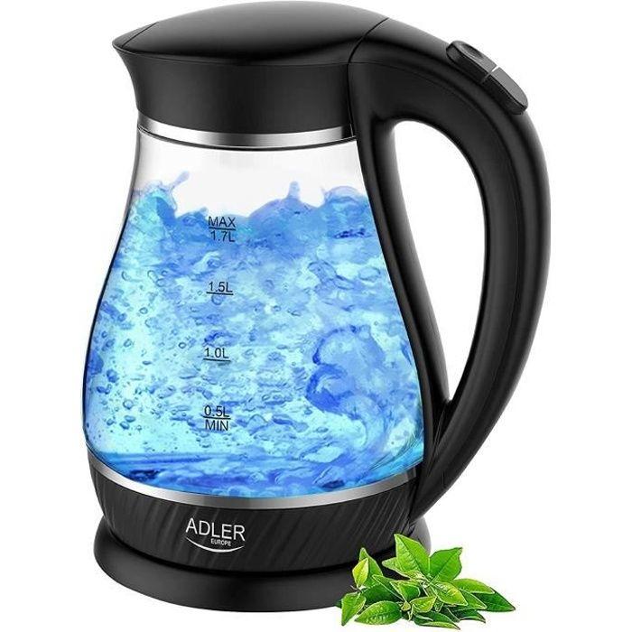 Wasserkocher AD 1274 1,7L 2200W Glas und Schwarz - AD - Wasserkocher - 1,7L - 2200W