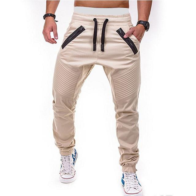 Jogginghose männer Hosen Hip Hop Joggers Männer Cargo Hosen Männer Hosen Casual Streetwear Fashion Militär Hosen Männer M grauweiß