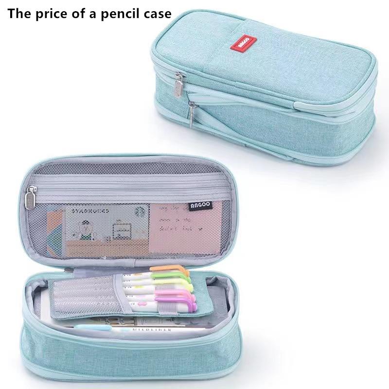 Federmäppchen mit großer Kapazität, Schreibwaren, Schulbedarf, Federmäppchen, Beutel, Schreibtisch-Aufbewahrungstasche, Studenten, Kinder, Stifteetui, Taschen, Box