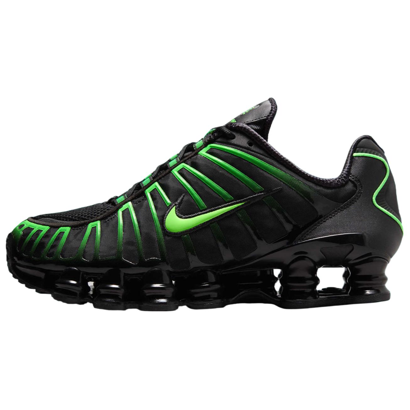 Nike Shox TL Schwarz Neon Unisex Sneaker Elektro-Grün AV3595-012 40.5