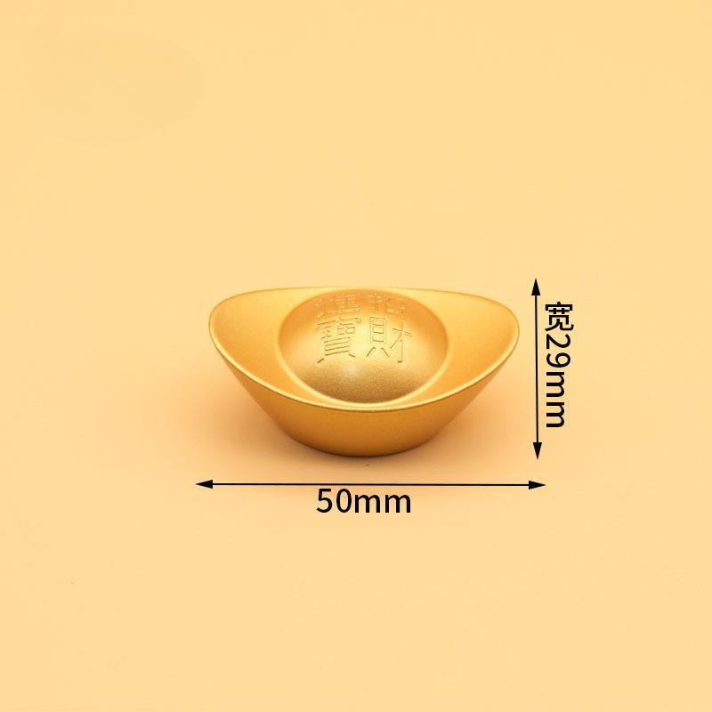 Legierungsbarren Imitation Gold Antik Reichtum anziehen Desktop-Ornamente Wohnzimmerdekorationen Eröffnungs- und Einweihungsgeschenke orange