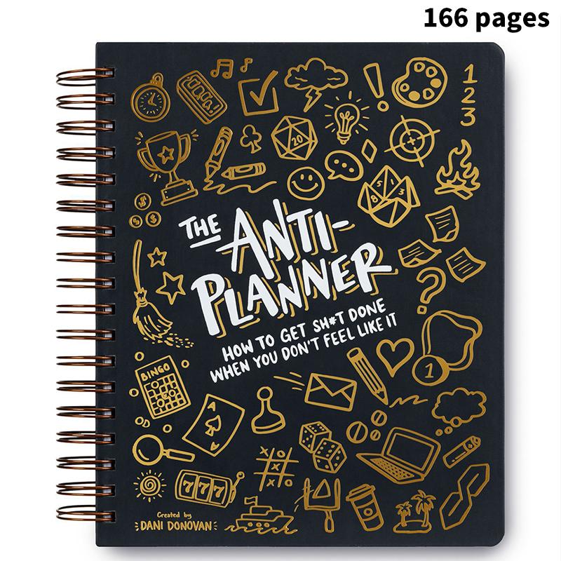 Anti Planer Etikettenbuch Tagesplaner Organizer Notizbuch Überwinde Aufschieberitis Planer Notizbuch Student Schreibwaren Bürobedarf
