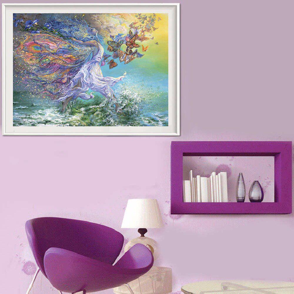 Diamant-Gemälde, Kreuzstich, volle Handarbeit, Diy-Diamant-Stickerei, Meditation, Weihnachtsgeschenk 20X30CM