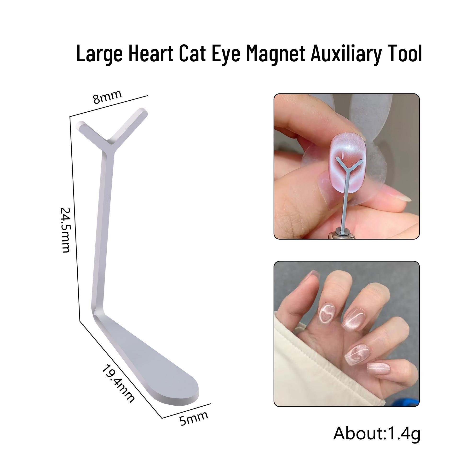 Katzenaugen-Nagelkunst-Magnet: Y-förmiges Hohlblech für Gel-Nagellack
