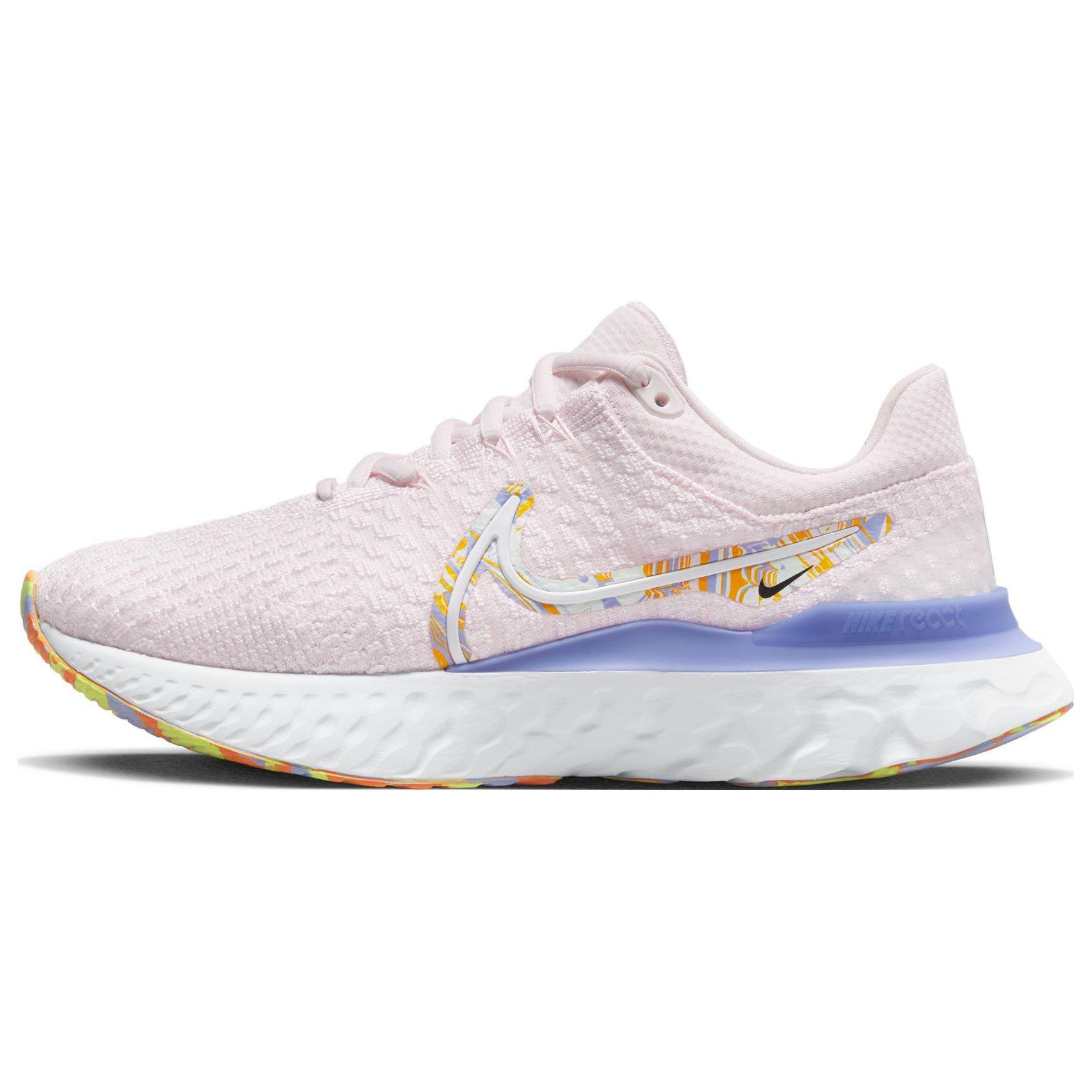 Nike React Infinity Run Flyknit 3 Premium Hellrosa Marmor Damen Sneaker University-Gold Light-Thistle Weiß DO9477-600 40
